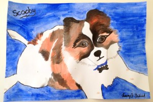 Scooby Watercolor, October 2012